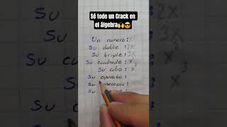 Sé Todo Un Crack En El Álgebra