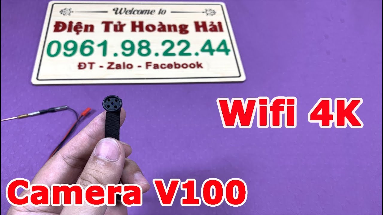 Camera V100 Mẫu Mới - Camera Ngụy Trang Cúc Áo V100... - youtube