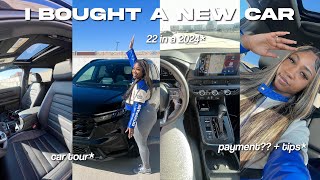 BUYING A BRAND NEW CAR AT 22! | car tour + buying process + payments ☆ 2024 CR-V HYBRID SPORT-L