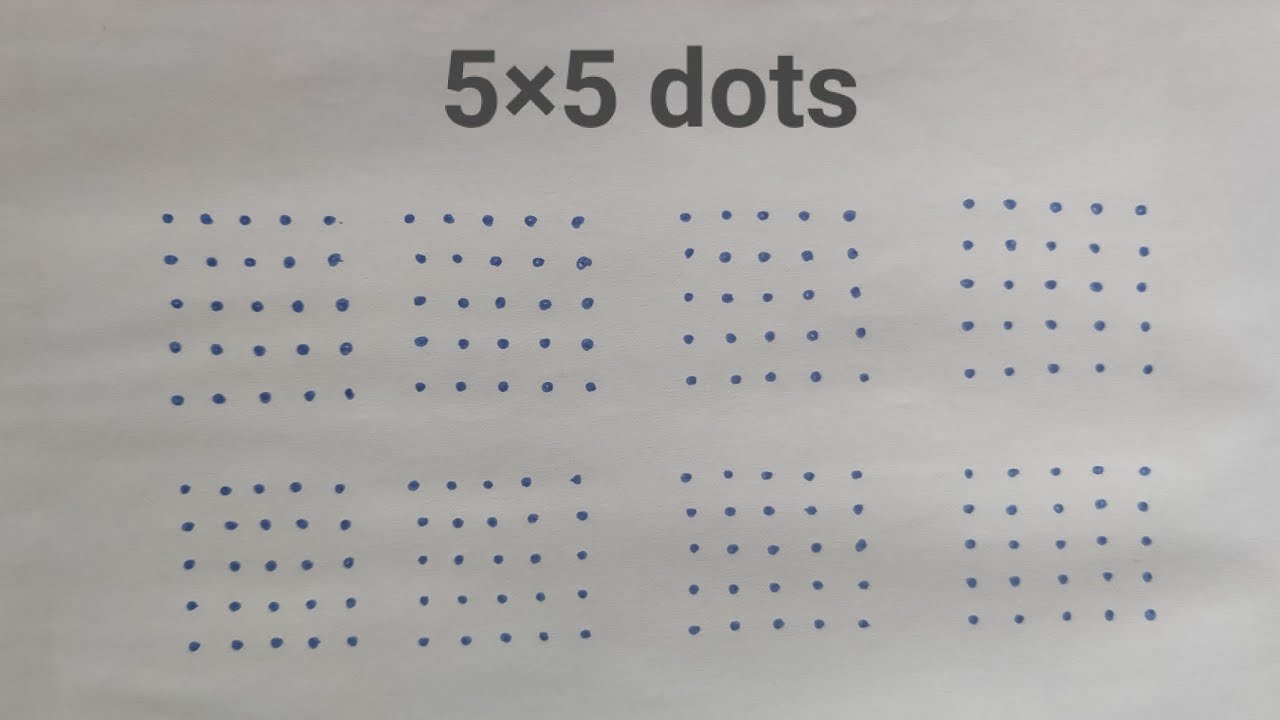 #312 - 5×5 dots Chinna muggulu || Small Kolam || Simple Rangoli || STCG KITCHEN AND ARTS