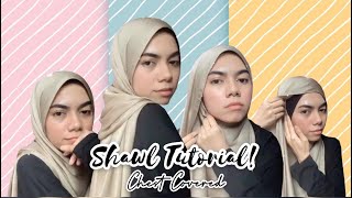 1 Min Easy Shawl Tutorial | Chest Covered | Atfa Mayra