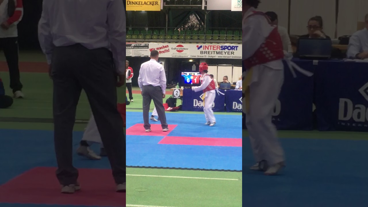 Park Pokal Championships 2016 -52KG Semi-Final - Sophie Lam - London Team (Red) Vs Austria (Blue)