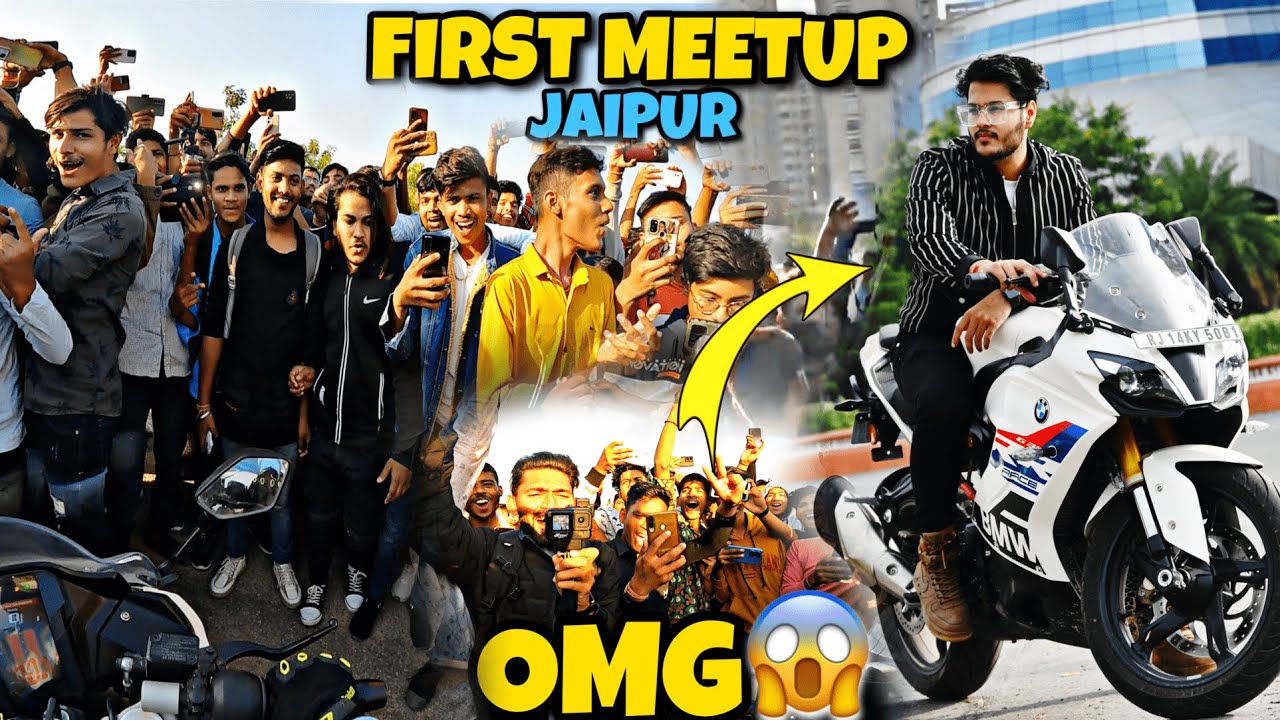 First MEETUP par Public Pagal ho gayi JAIPUR me😱BMW ko dekh ke@TheUK07Rider