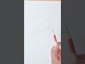Pencil line drawing scenery #shortsvideo #drawing #art