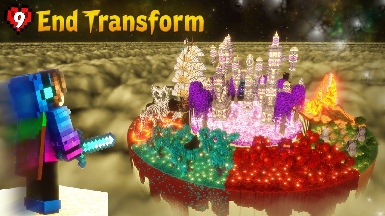 How I TRANSFORMED THE END In Minecraft Hardcore || Ep 9 Hindi - YouTube