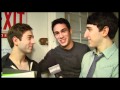 Backstage at "Newsies" with Ben Fankhauser and Tommy Bracco