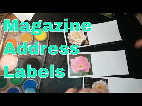 How to make address labels from trash - Starving Emma