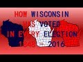 How Wisconsin has voted in Every Presidential Election