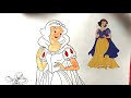 Coloring princesses snow white ella bella and adella