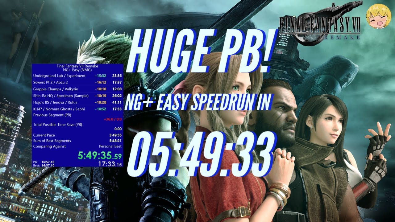 Final Fantasy 7 Remake Speedrun In 5:49:33 [No Commentary] - YouTube
