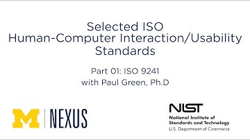 Selected ISO Human-Computer Interaction / Usability Standards - Part 01: ISO 9241