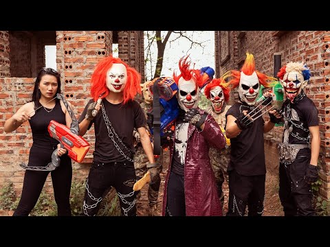 GUGU Nerf War : SQUAD S.W.A.T CID Dragon Nerf Guns Battle Rob Prisoners Mask