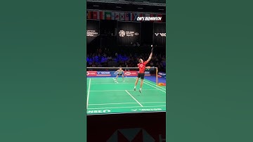 Viktor Axelson 🔥#badminton #viktoraxelson #singles #smash #denmarkopen2023 #shorts #ombadminton