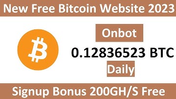 Onbot Review New Free Bitcoin Mining Website 2023 Free Cloud Mining Website 2023