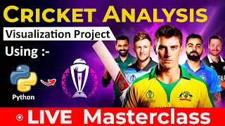 Cricket Data Analysis with Python and Power BI | Cricket World Cup Data Exploration |  Masterclass