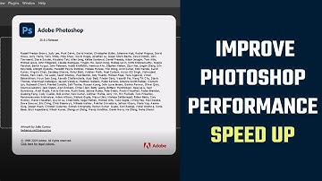 Improve & Speed up Photoshop Performance When It