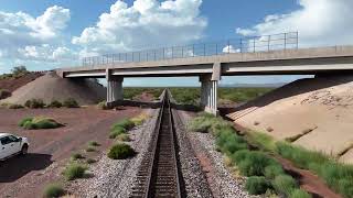 4K Union Pacific South Bound Stack Train 2 of 2 Today Tularosa NM