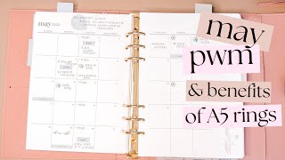 🌸 May 2023 | Plan With Me | Benefits of A5 Rings  | Erin Condren