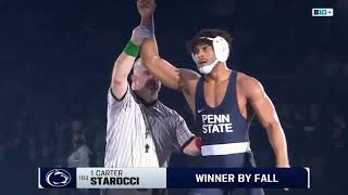 184 LBs: Penn State's Carter Starocci vs. Wyoming's Ethan Ducca | Big Ten Wrestling | 12/15/24