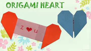 Origami Heart with Message - Origami Easy