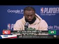 Jaylen Brown Postgame Interview | Boston Celtics beat Atlanta Hawks 112-99