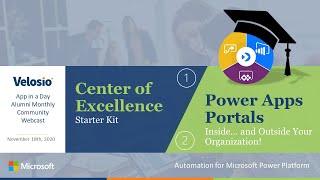 Microsoft Center of Excellence Starter Kit + Overview of Power Apps Portals