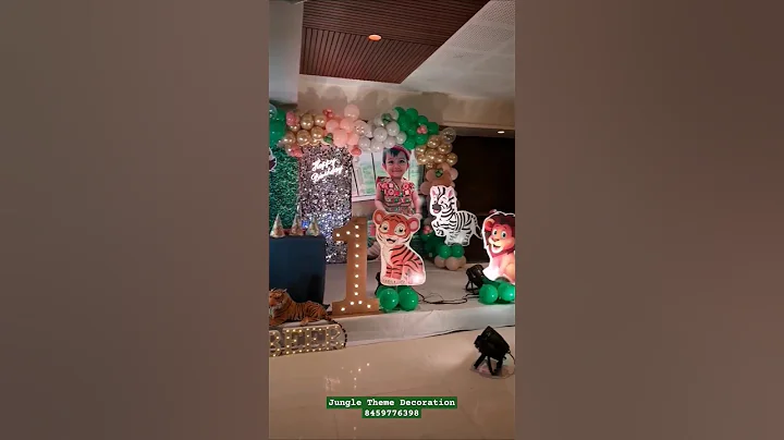Jungle Theme Decoration for Kids Birthday Party | Safari Themed Birthday Party #trending #viral