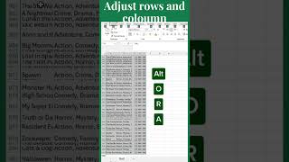 How to adjust rows and columns | Autofit rows and columns #excel #song #exceltricks
