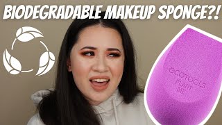 WORLD&#39;S FIRST BIODEGRADABLE MAKEUP SPONGE?! EcoTools BioBlender First Impressions | Valentina Truong