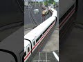 high-speed trains passing each other on a turntable #railways #train