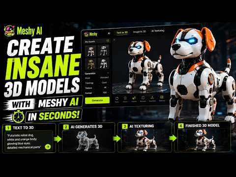 Create INSANE 3D Models with Meshy AI in Seconds