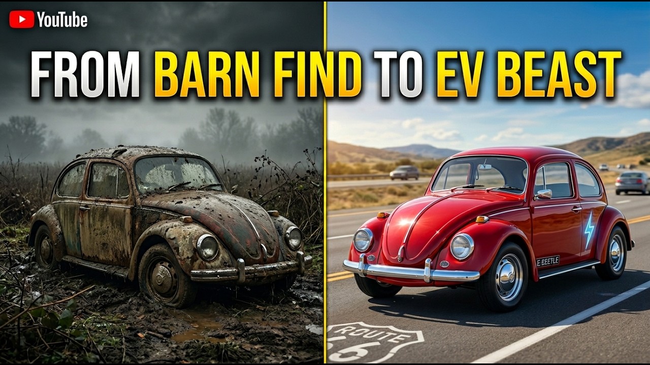 Abandoned 1968 Beetle to Electric EV Conversion – Full 10-Hour Transformation