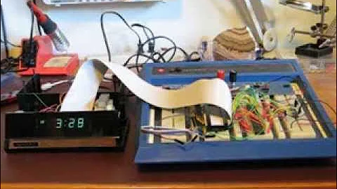 Hacked Heathkit Clock Demo