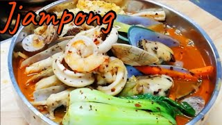 How to make Jjampong | Korean Spicy seafood noodles | The Restaurants Food