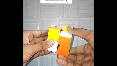 Making Checkboard Pattern On 2 x 2 Rubiks Cube . #Shorts. 😱😱