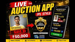 SuperPlayerAuction | Live Sports Auction Software with Mobile Bidding screenshot 4