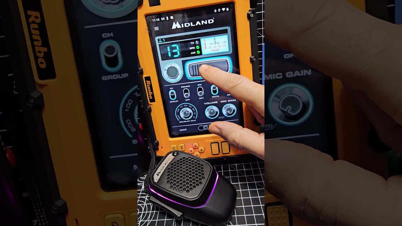 Планшет RUNBO P2 и приложение MIDLAND CB Talk