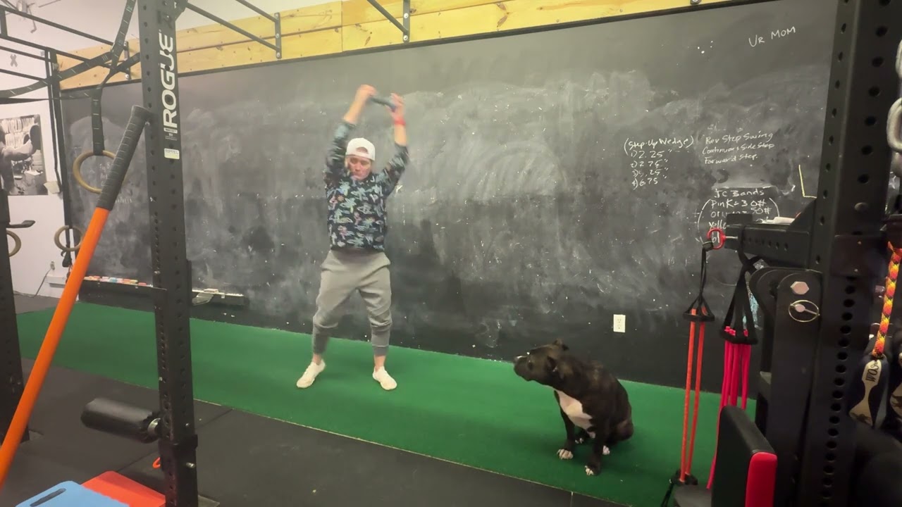 Dumbbell Over the Top Chop