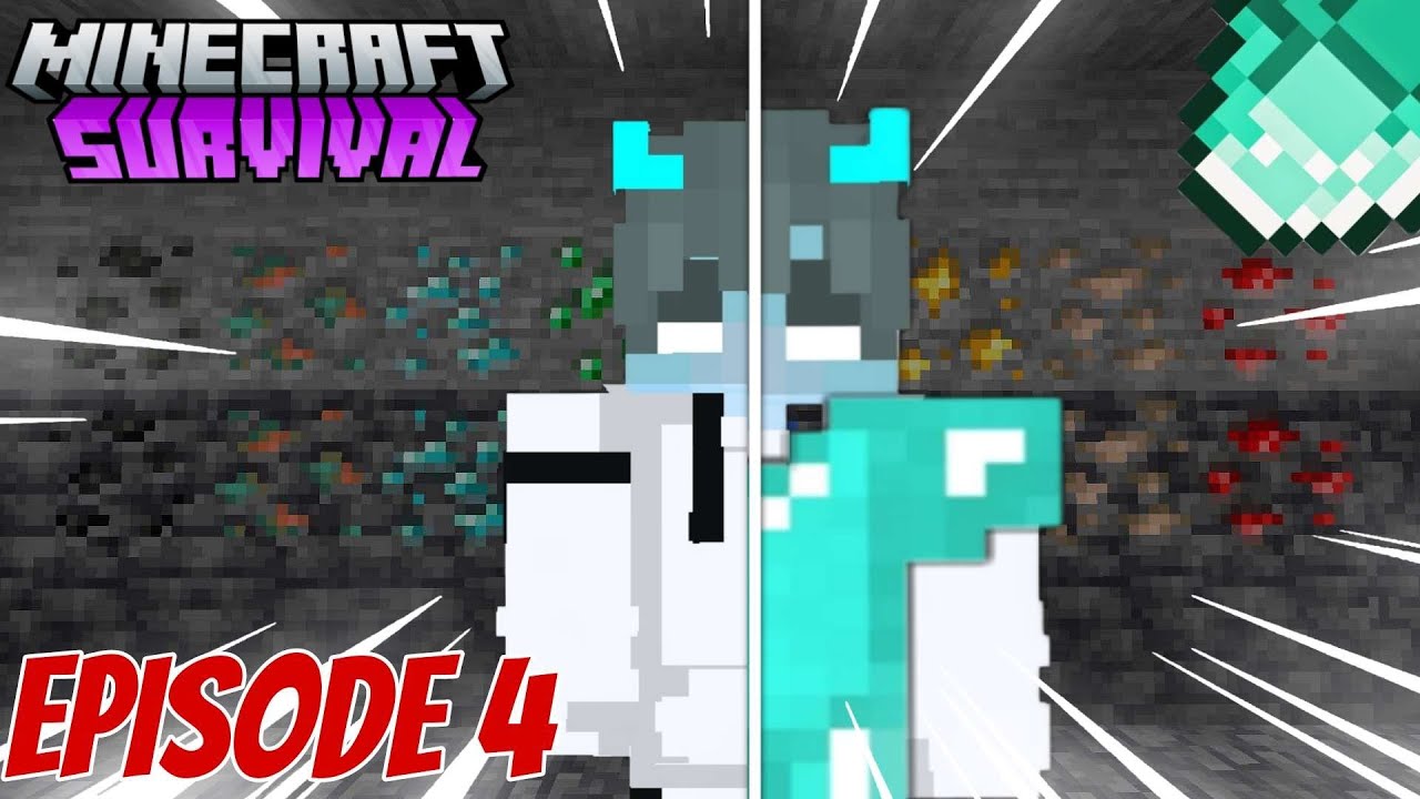 I Made A DIAMOND ARMOUR In Minecraft Survival!! - YouTube