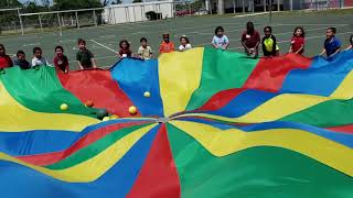 Parachute week at cholee lake elementary PE!