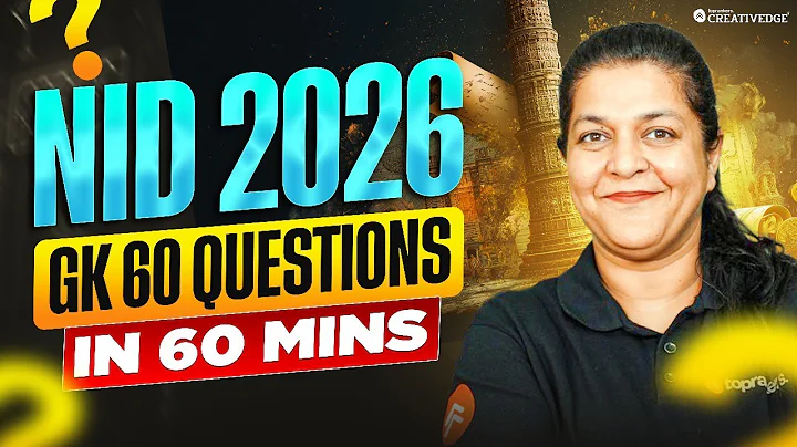 NID DAT 2026 GK Marathon | 60 Must-Solve Questions in 60 Mins
