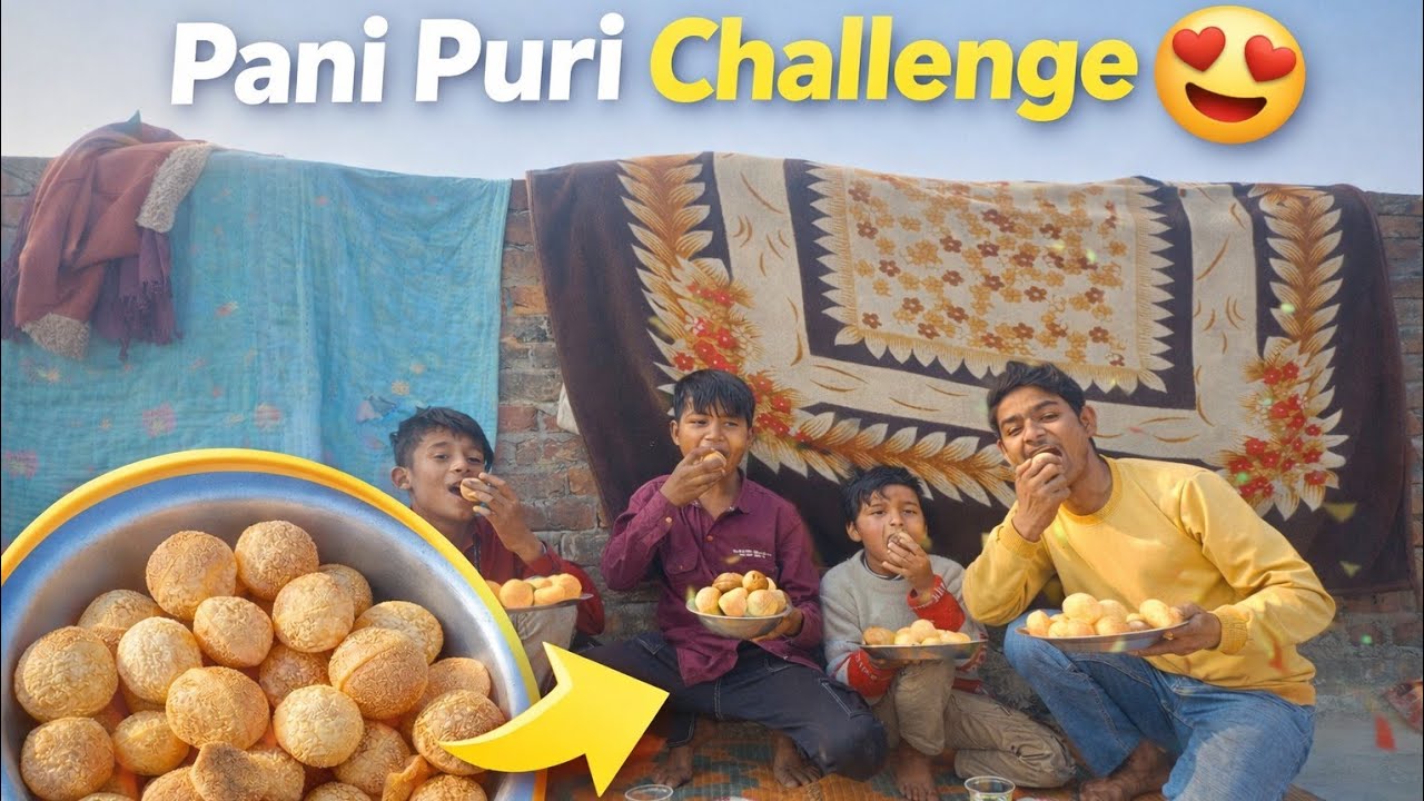 Pani Puri Party 🥳 Aaj ham logo ne banaya pani Puri 