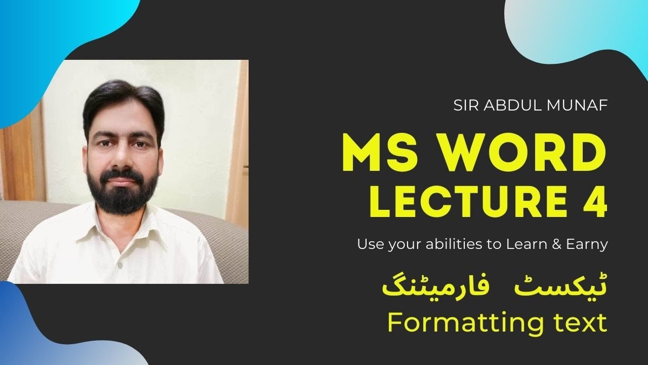 MS Word Tutorial – Text Formatting - YouTube