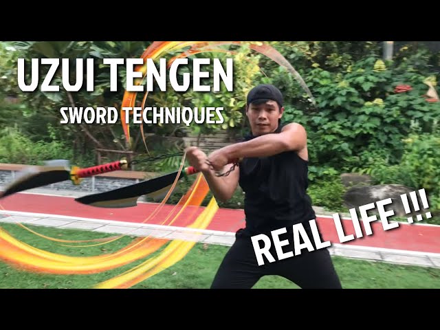 Real Life!! Uzui Tengen swords techniques!! Sound Breathing:By Champ Archer class=