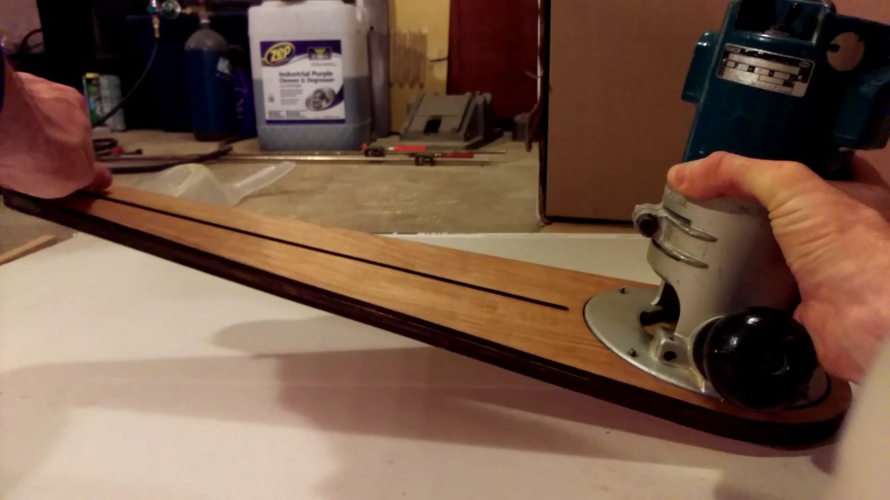 Laser Cut Router Guide Laser Cut Router Circle Cutting Jig - OpenSCAD - YouTube