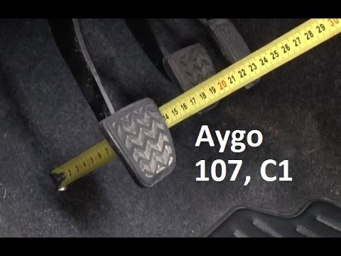 How To Check And Adjust The Clutch Pedal Height - Toyota Aygo, Citroen C1, Peugeot 107