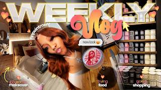 WEEKLY VLOG ✰ bedroom makeover, shopping, hair appointment, etc | JAAHDIORR