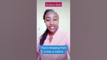 For tips on how to #ship from #china to #kenya on #alibaba  ,watch and subscribe to my YouTube video