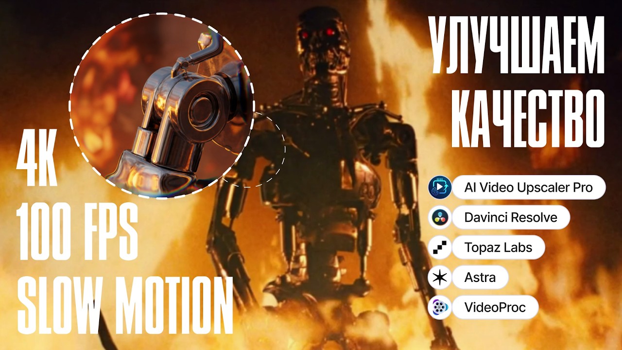 Улучшаем любой шакальный фильм до 120 FPS и 8K