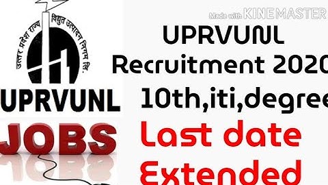 #UprvunlRecrutments2020/Uprvunl various posts recruitment2020/Uprvunl online form date Extended 2020